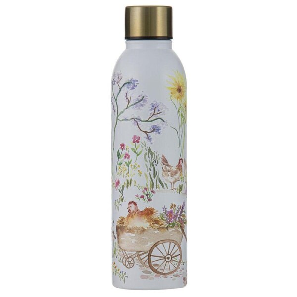 Ashdene Garden Hens Drinking Bottle Water Flask Tumbler 6.8x24.5cm