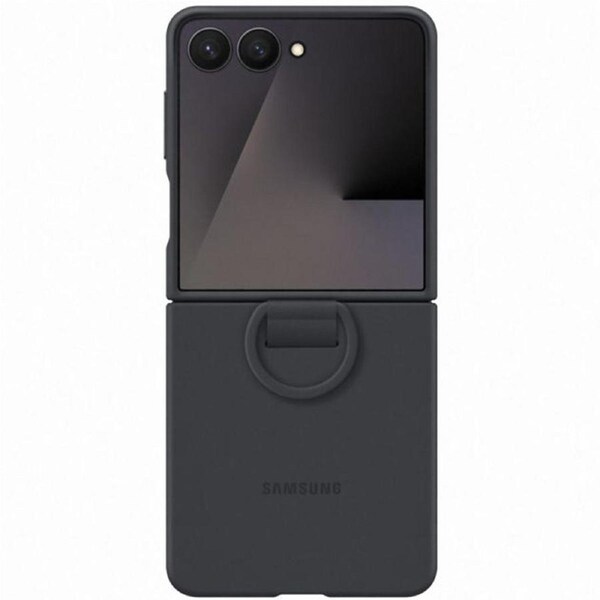 Samsung Silicone Ring Case for Galaxy Flip 7 - Black