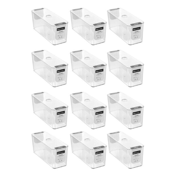 12PK Boxsweden Cystal Cosmetics Storage/Container for Bathroom 22x9x10cm Clear