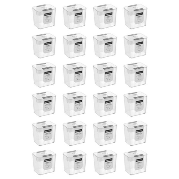 24PK Boxsweden Cystal Cosmetics Storage/Container for Bathroom 10x8x10cm Clear
