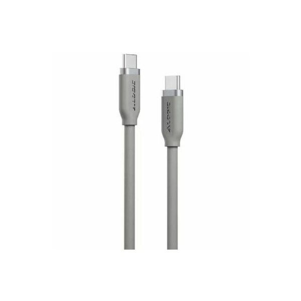 Elements Silicone 5A/240W USB2 USB-C to C Male Cable Titanium Grey 1m