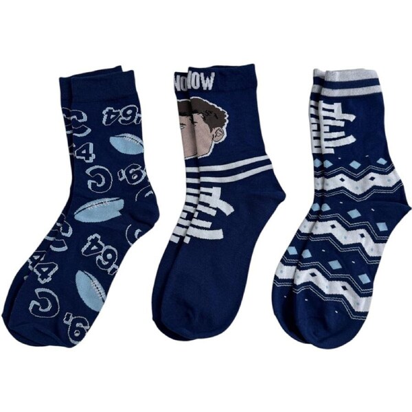 Brisbane Lions Levi Ashcroft 3-Pk Socks Gift Set