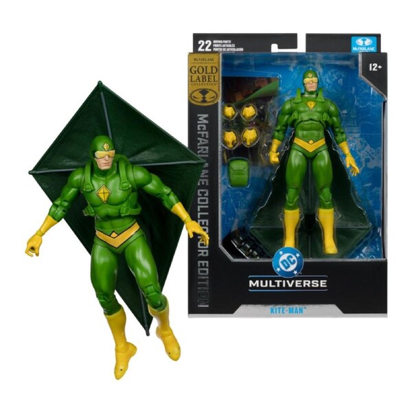DC Multiverse Batman Rogues Kite-Man Gold Label McFarlane Collector Edition 7 Inch Figure