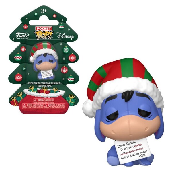 Disney Winnie the Pooh Eeyore Holiday Pocket Funko POP! Vinyl
