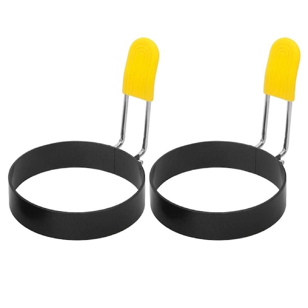 Egg Ring Moulds 2pcs Round Omelette Cooking Rings Non Stick for Frying Pan Use