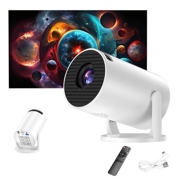 JOYBUY Mini Projector – 240° Rotating Lens, WiFi Screen Mirroring