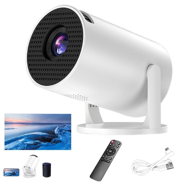JOYBUY Mini Projector – 240° Rotating Lens, WiFi Screen Mirroring