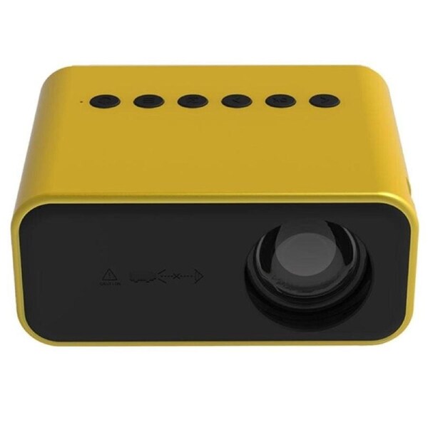 JOYBUY Portable Mini Home Theater Projector – 80 Lumens, 1920×1080P, Remote Control & Adaptor