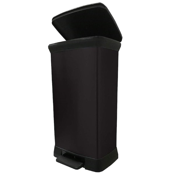 Curver Deco Pedal Bin - 50L - Black