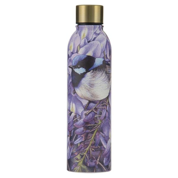 Ashdene Pretty Little Wren Wisteria Stainless Steel Drink Bottle Tumbler 500ml