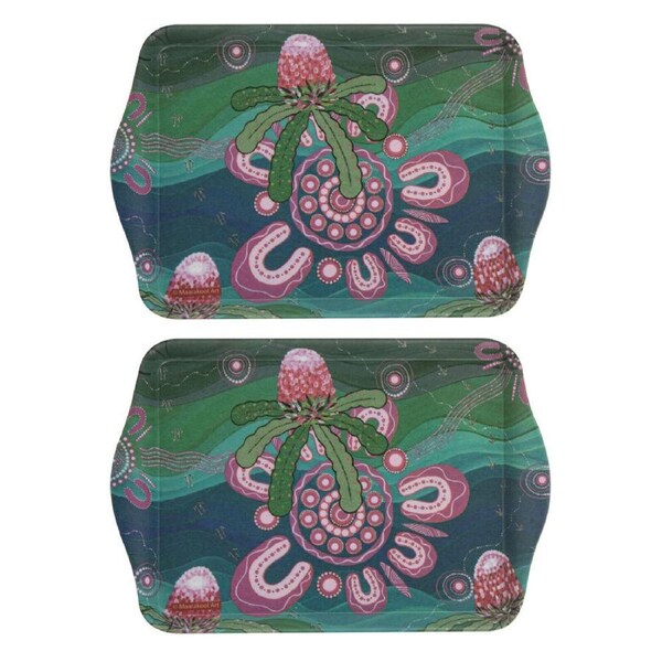 2pc Ashdene Spirit Land Beauty In Country Scatter Tray Organiser 21x14.2cm