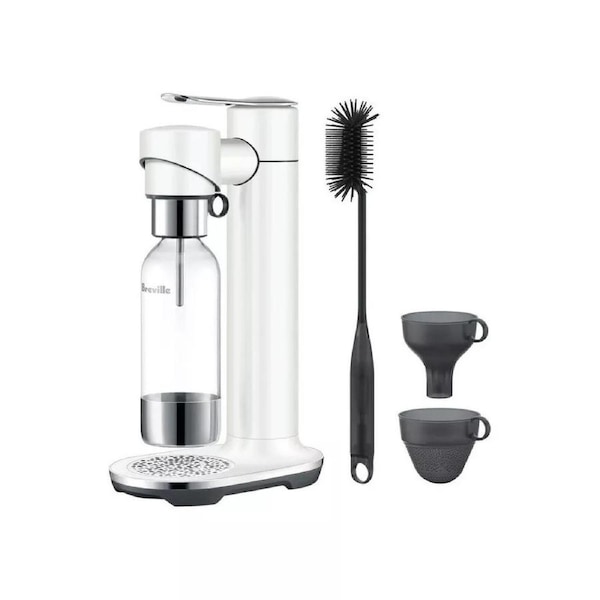Breville The InFizz Fusion Water Sparkler - Drink Maker 43x15x26cm Sea Salt - Beverage Fizzer