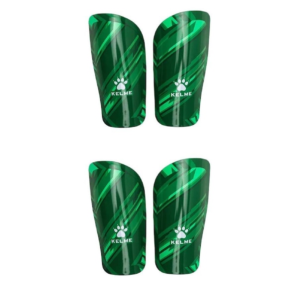 2PK Kelme Shin Pads/Leg Protection for Soccer/Football Kids/Adults Small Green
