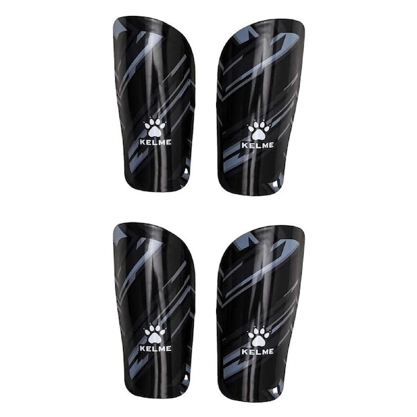 2PK Kelme Shin Pads/Leg Protection for Soccer/Football Kids/Adults Small Black