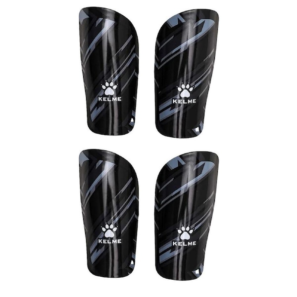 2PK Kelme Shin Pads/Leg Protection for Soccer/Football Kids/Adults Medium Black