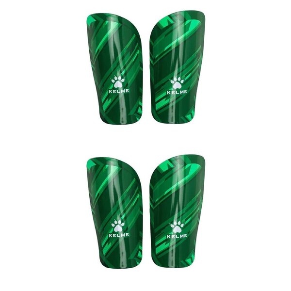 2PK Kelme Shin Pads/Leg Protection for Soccer/Football Kids/Adults Medium Green