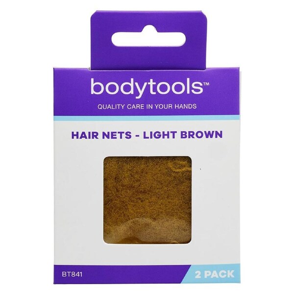 Bodytools Hair Net Light Brown 2 Pack