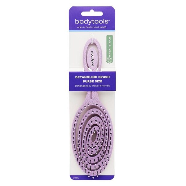 Bodytools Detangling Hair Brush Purse Size 1 Pack Assorted Colours