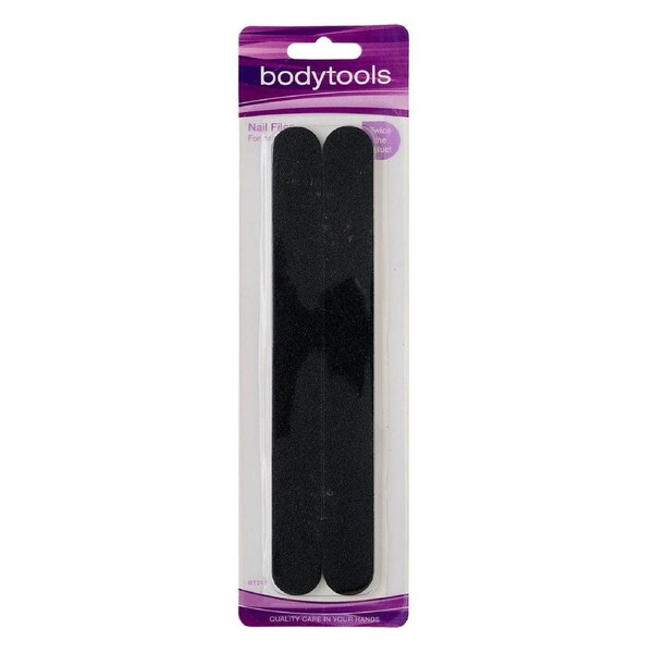 Bodytools Nail File Natural Nails Black 2 Pack