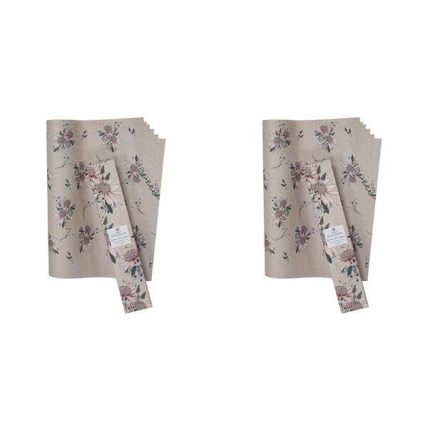 2x 6pc Ashdene Secret Garden Peony Scented Fragrant Drawer Liners 42x58.5cm