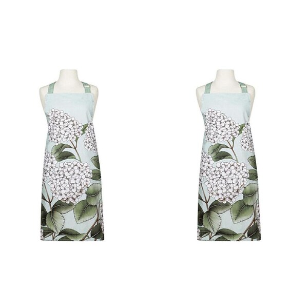 2PK Ashdene Secret Garden Kitchen Household Cooking Baking Apron 70x89cm Mint