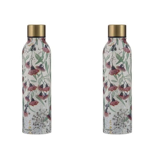2PK Ashdene Trudy's Garden Princess Stainless Drink Bottle Tumbler 500ml Silver