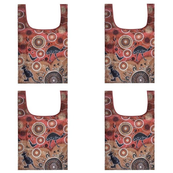 4PK Ashdene Spirit Land Hunting At Sunset Grocery Storage Shopping Bag 36x64cm