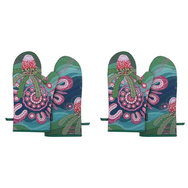 2x 2pc Ashdene Spirit Land Beauty In Country Kitchen Oven Mitt Pot Holder 33cm