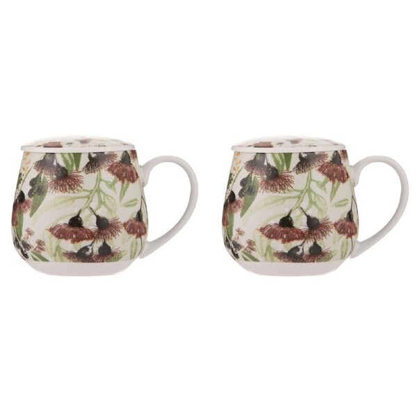 2x 3pc Ashdene Trudy's Garden Silver Princess New Bone China Infuser 430ml