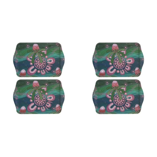 2x 2pc Ashdene Spirit Land Beauty In Country Scatter Serving Tray 21x14.2cm