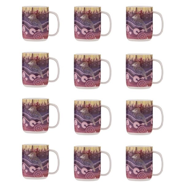 12PK Ashdene Spirit Land Kookaburra Kitchen New Bone China Drinking Mug 400ml