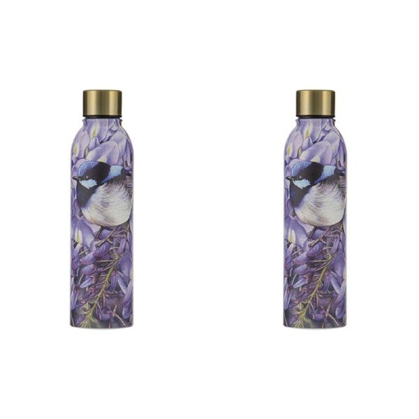 2PK Ashdene Pretty Little Wren Wisteria Stainless Drink Bottle Tumbler 500ml