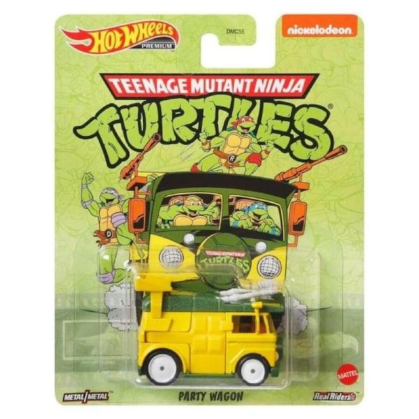Hot Wheels Premium Pop Culture Teenage Mutant Ninja Turtles Party Wagon