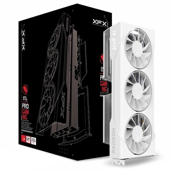 XFX Swift AMD Radeon RX 9060 XT OC White Triple Fan Gaming Edition 16G Graphics Card (RX-96TS316W7)