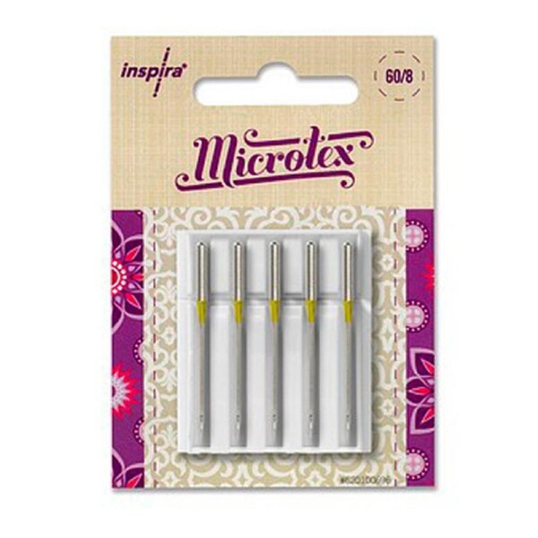 Inspira Sewing Machine Microtex 60 Needles Pack of 5 130/705 H-M
