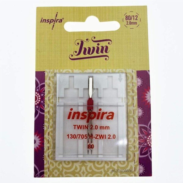 Inspira Sewing Machine Twin 80/12 Needle 2.0mm