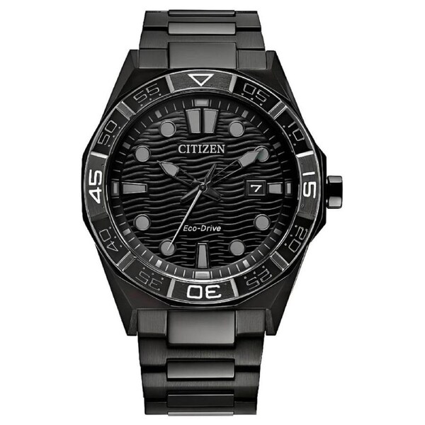 Citizen Brycen Black Dial Stainless Steel Men's Watch (AW1855-52E)