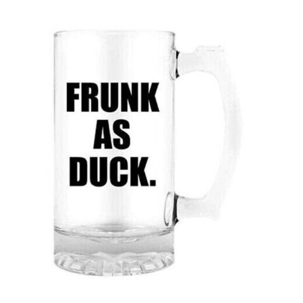 Landmark Beer Stein Frunk As Duck Man Cave Drinking Glass