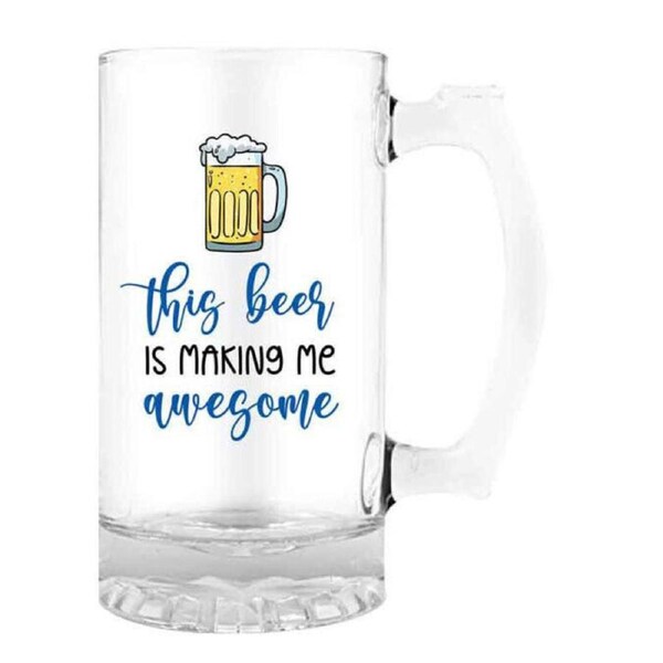Landmark Beer Stein This Beer is Making Me Awesome Drinking Glass
