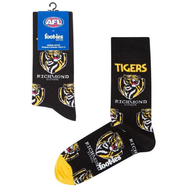 Richmond Tigers Foot-ies Organic Cotton Socks