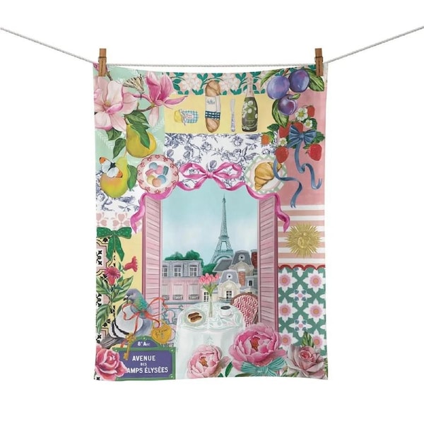 La La Land Je T'aime Paris - Tea Towel