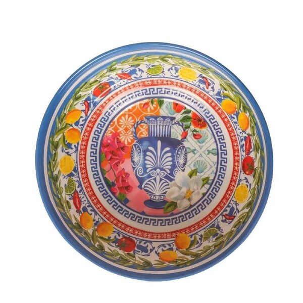 La La Land Mediterranean Summer - Melamine Salad Bowl