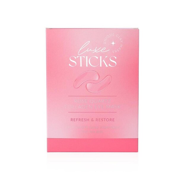 LuxeSticks Rose Quartz Collagen Eye Mask