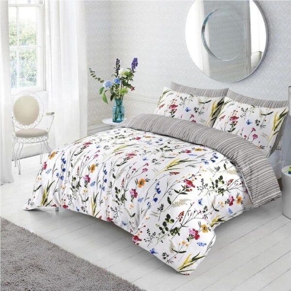 Blossoming Design Cotton Quilt Cover Set Double