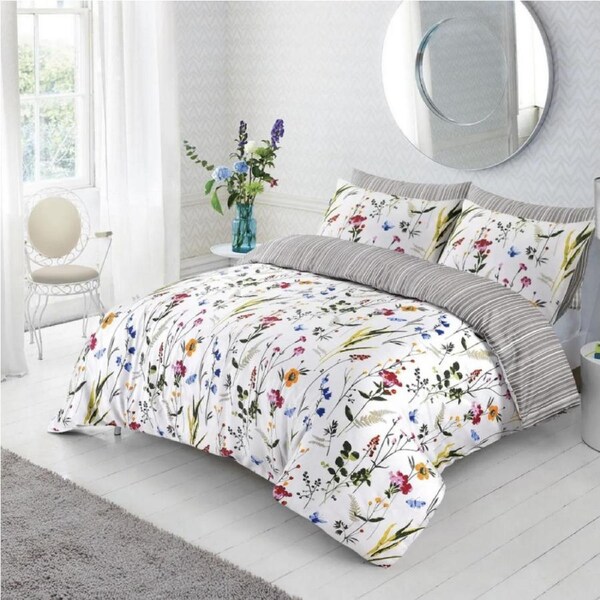 Blossoming Design Cotton Quilt Cover Set Super King
