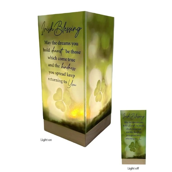 LED Light Lamp - Irish Blessing