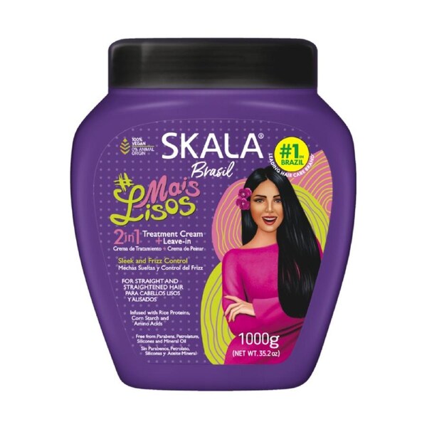 Skala Brasil Mais Lisos 2-in-1 Hair Treatment Conditioning Cream for Straight Hair 1000g