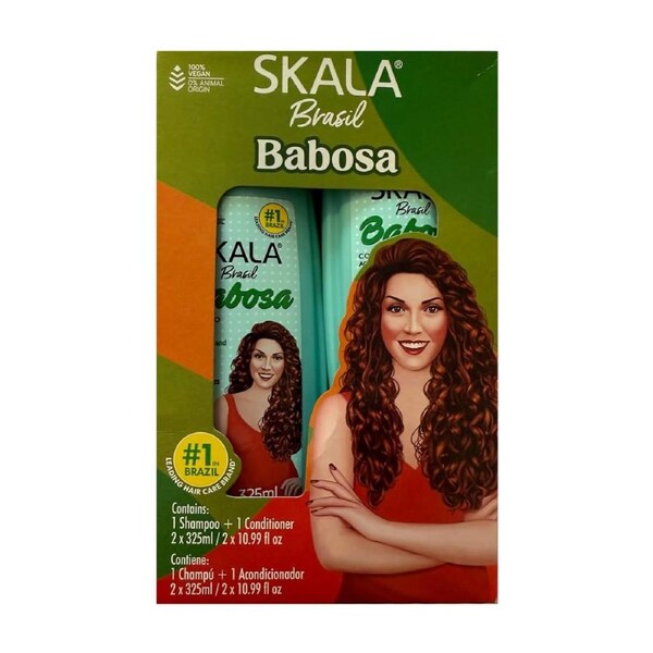 Skala Brasil Babosa Aloe Vera Shampoo & Conditioner Kit 325mL