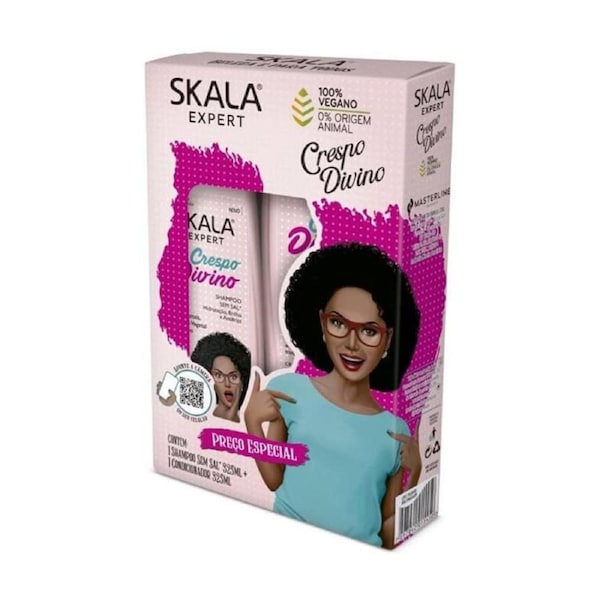 Skala Brasil Crespo Divino Divine Curls Shampoo & Conditioner Kit 325mL