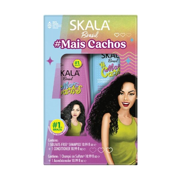 Skala Brasil Mais Cachos Perfect Curls Shampoo & Conditioner Kit 325mL